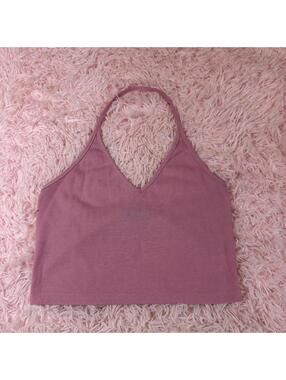 Cider pink halter crop top Size M #halterneck #festival